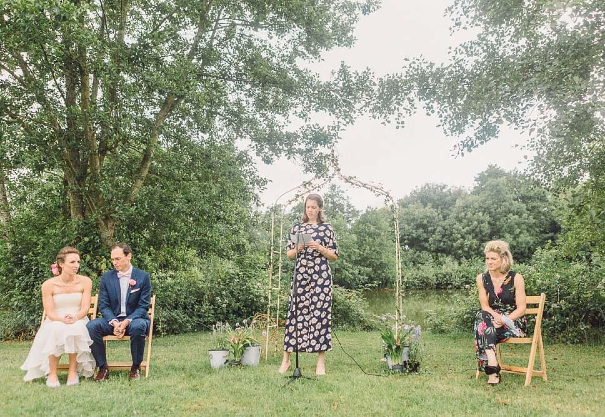 Romantic lakeside wedding ceremony venue in Somerset with island setting